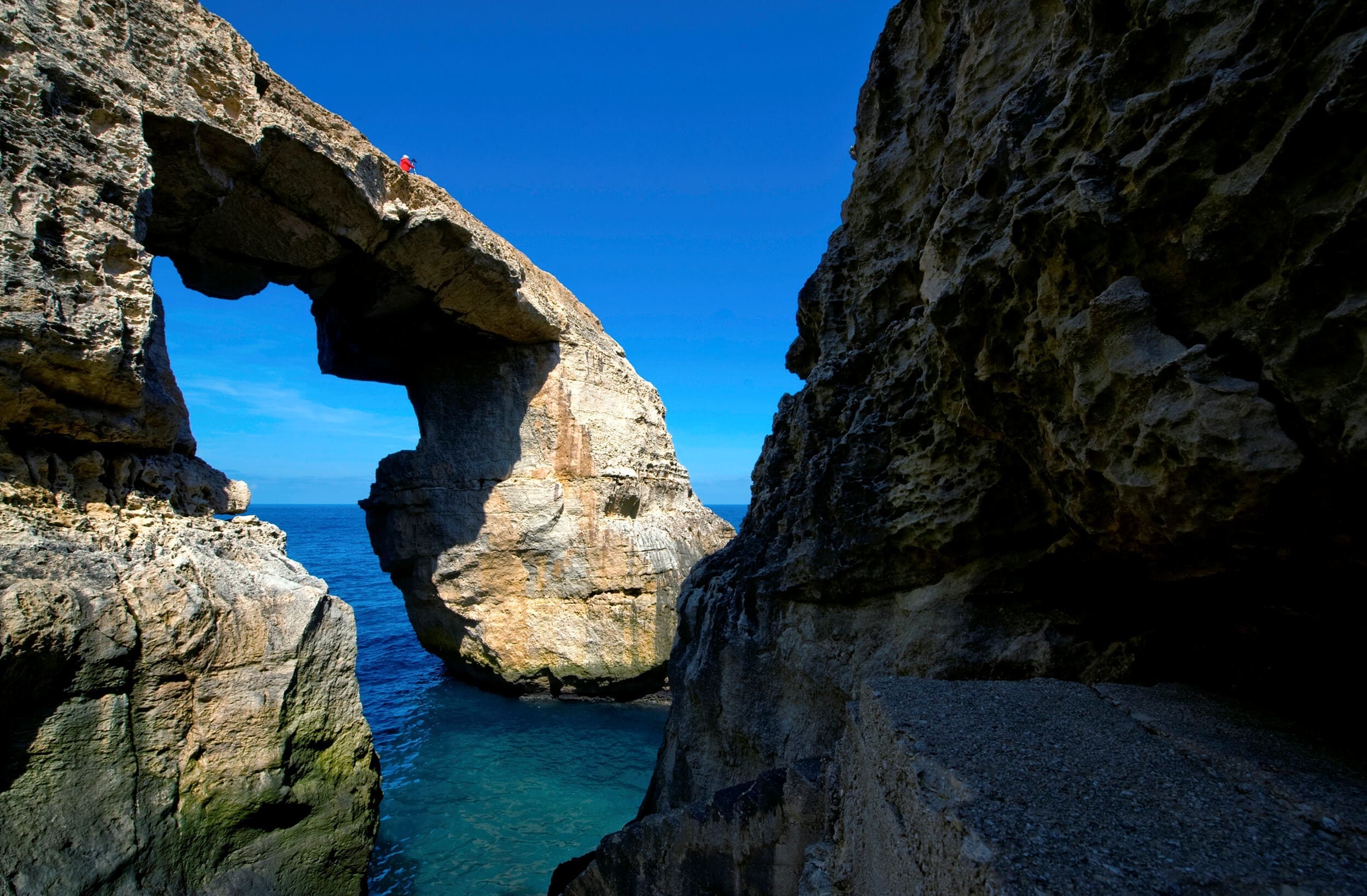 Arche naturelle de Wied il-Mielaħ à Gozo